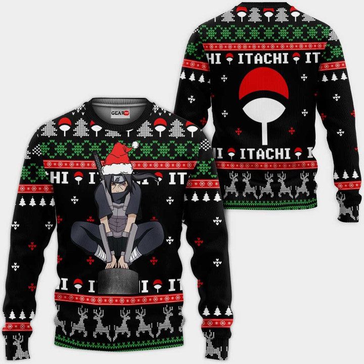 Anbu Itachi Ugly Christmas Sweater Pullover Hoodie Custom Xmas Gifts