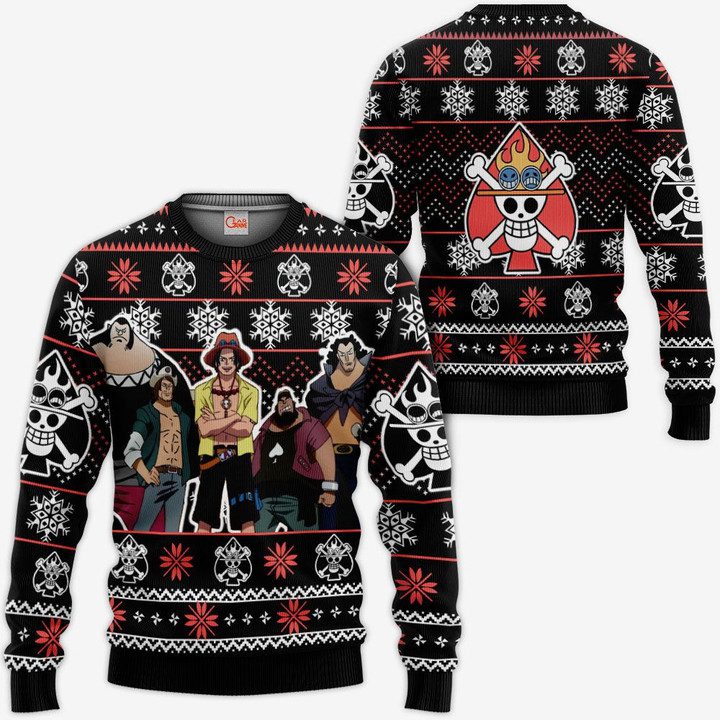 Ace Spade Pirates Ugly Christmas Sweater Pullover Hoodie Custom Xmas Gifts