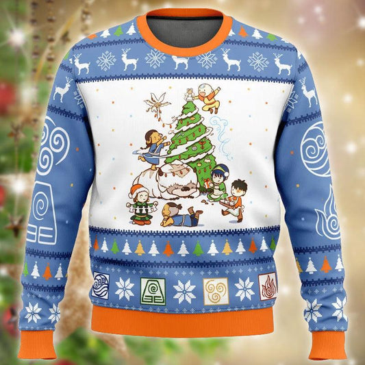 Avatar The Last Airbender Christmas Ugly Sweater For women