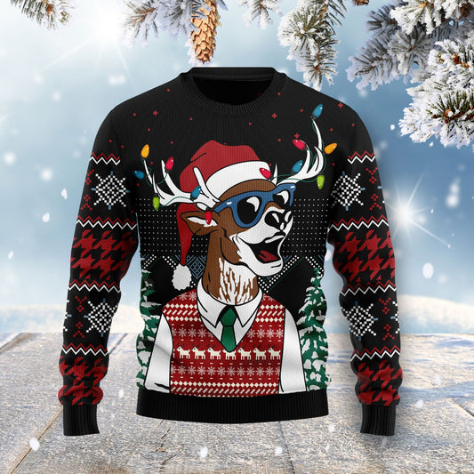 Amazing Deer Ugly Christmas Sweater For men