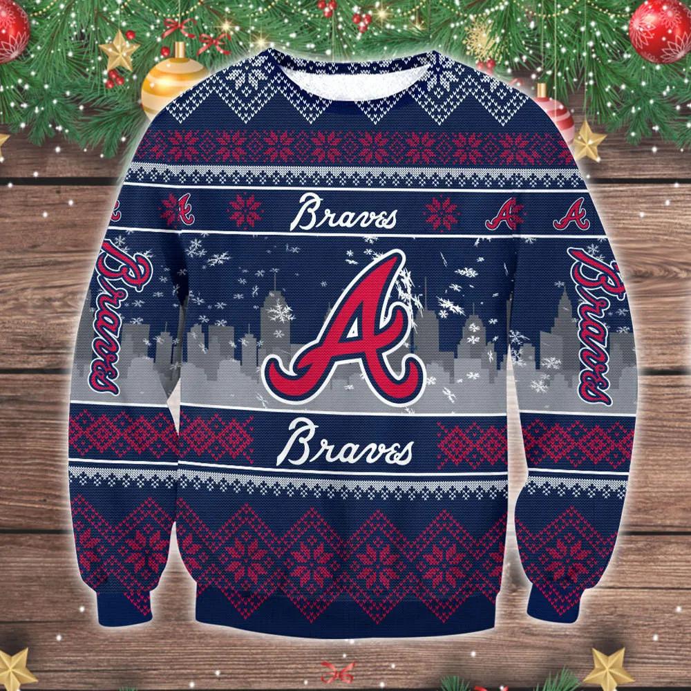 Atlanta Braves MLB 2025 Ugly Christmas Sweater