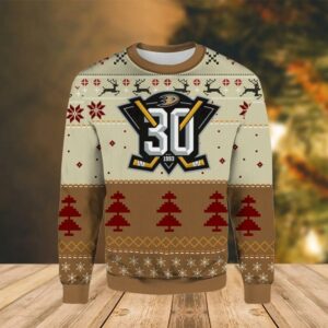 Anaheim Ducks Logo 2025 NHL Ugly Christmas Sweater For women