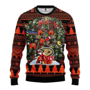 Anaheim Ducks Tree 2025 NHL Ugly Christmas Sweater For men