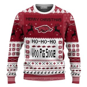Arkansas Razorbacks Merry Ugly Christmas Sweater For women