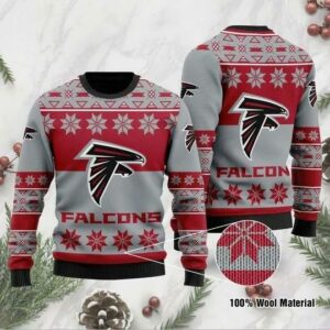 Atlanta Falcons Logo Ugly Christmas Sweater For women
