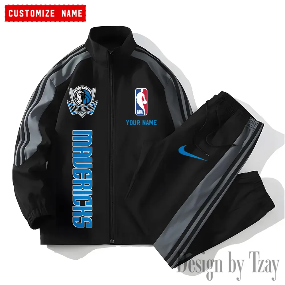 Dallas Mavericks NBA New Style Versatile Sports Set Jacket And Pants
