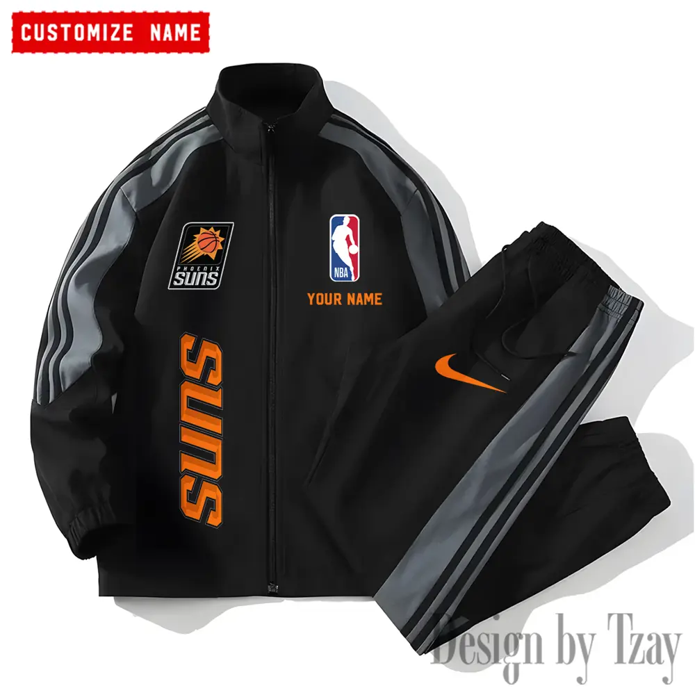 Phoenix Suns NBA New Style Versatile Sports Set Jacket And Pants