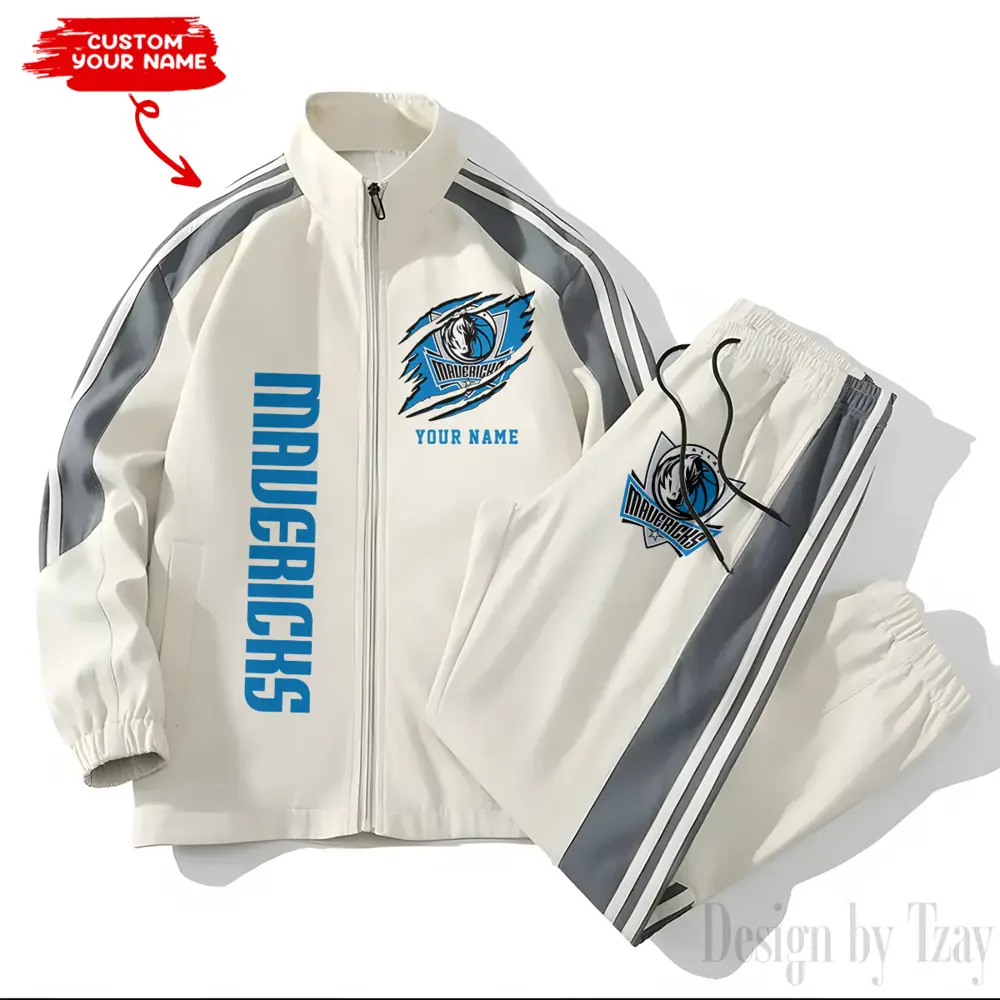 Dallas Mavericks NBA New Style Versatile Sports Set Jacket And Pants