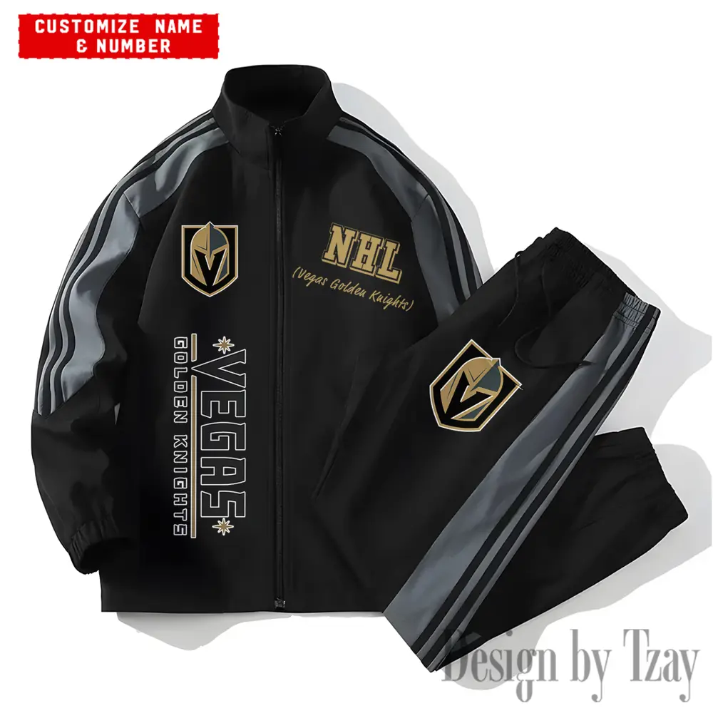 Vegas Golden Knights NHL New Style Versatile Sports Set Jacket And Pants