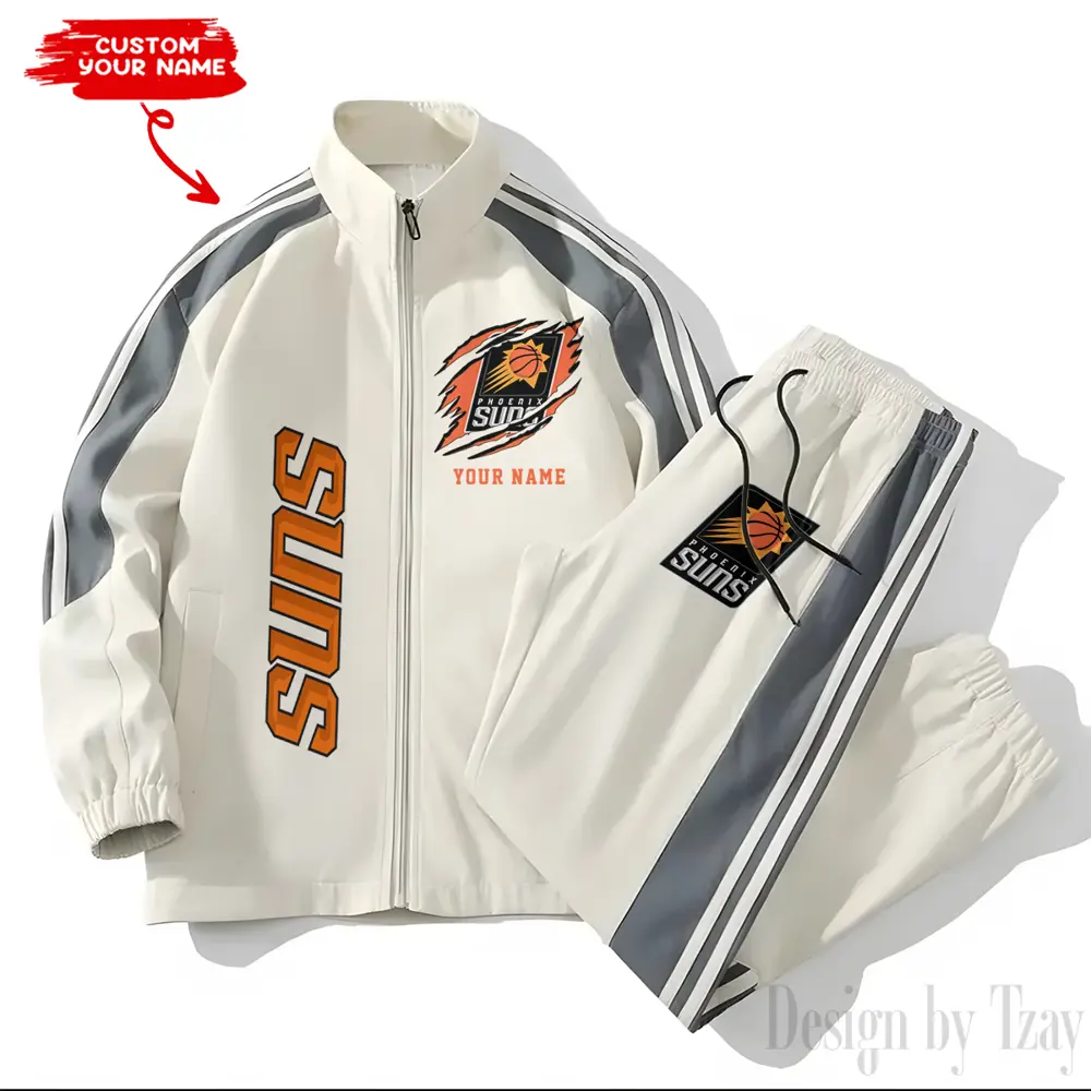 Phoenix Suns NBA New Style Versatile Sports Set Jacket And Pants