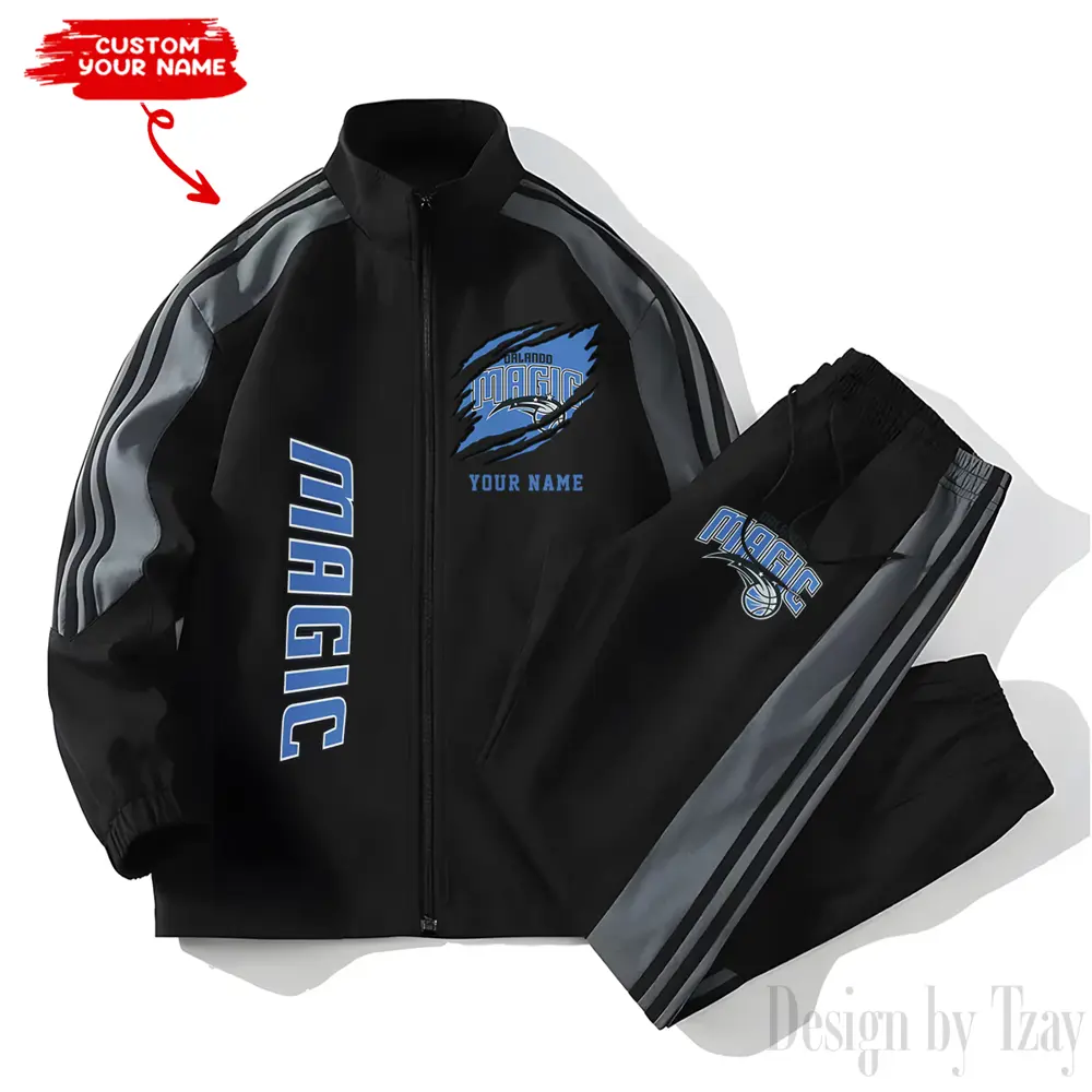 Orlando Magic NBA New Style Versatile Sports Set Jacket And Pants