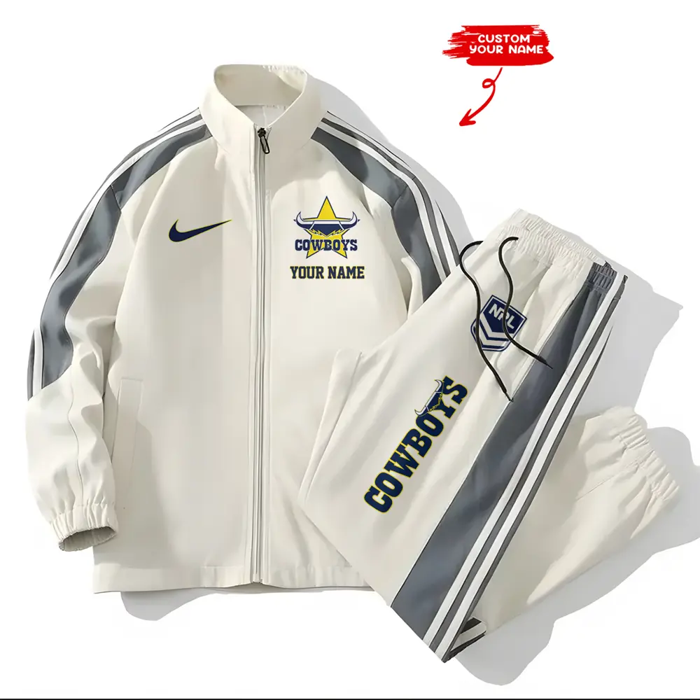 North Queensland Cowboys NRL New Style Versatile Sports Set Jacket And Pants