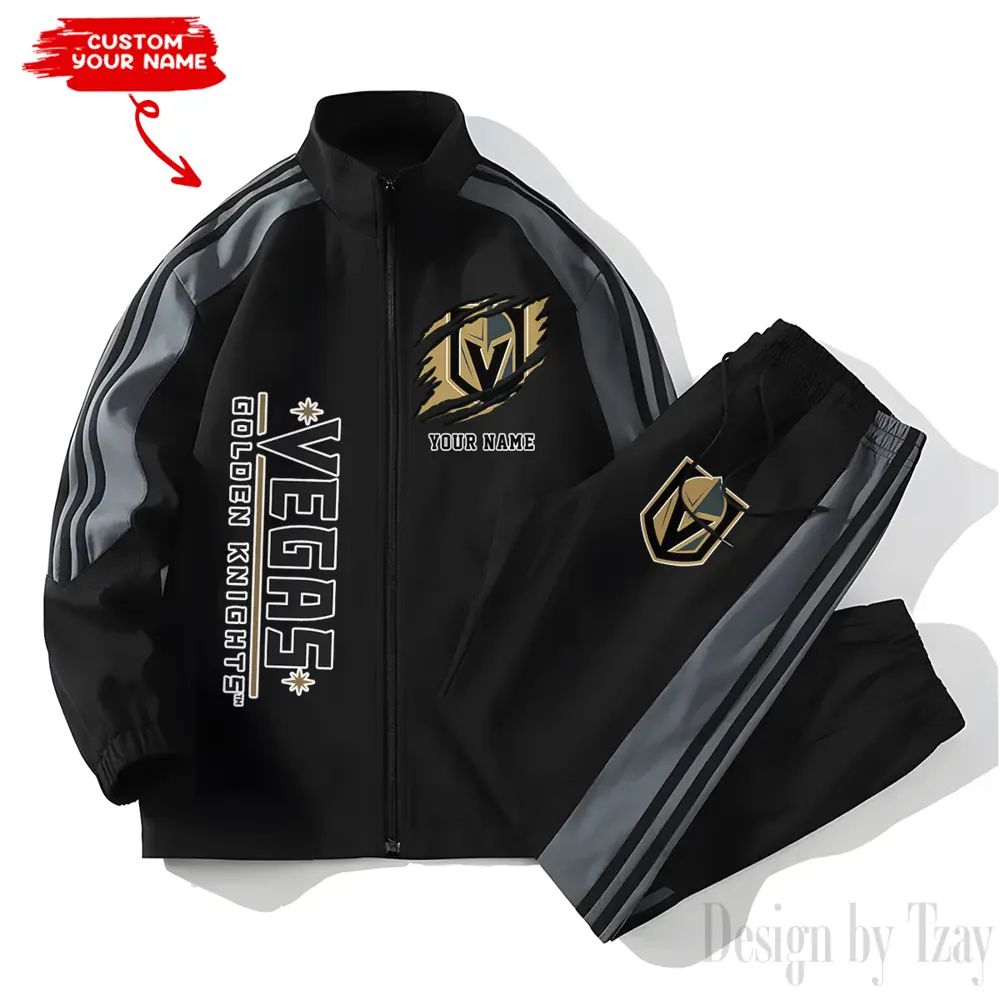 Vegas Golden Knights NHL New Style Versatile Sports Set Jacket And Pants