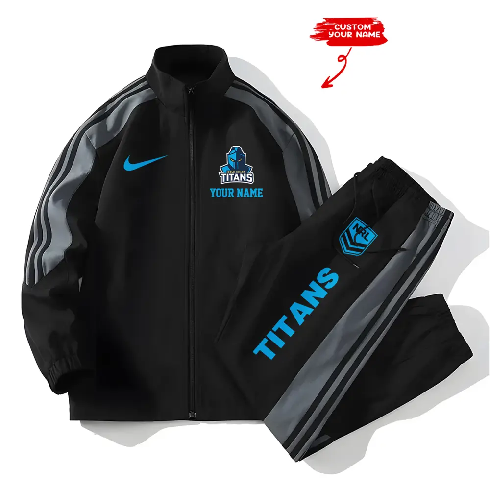 Gold Coast Titans NRL New Style Versatile Sports Set Jacket And Pants