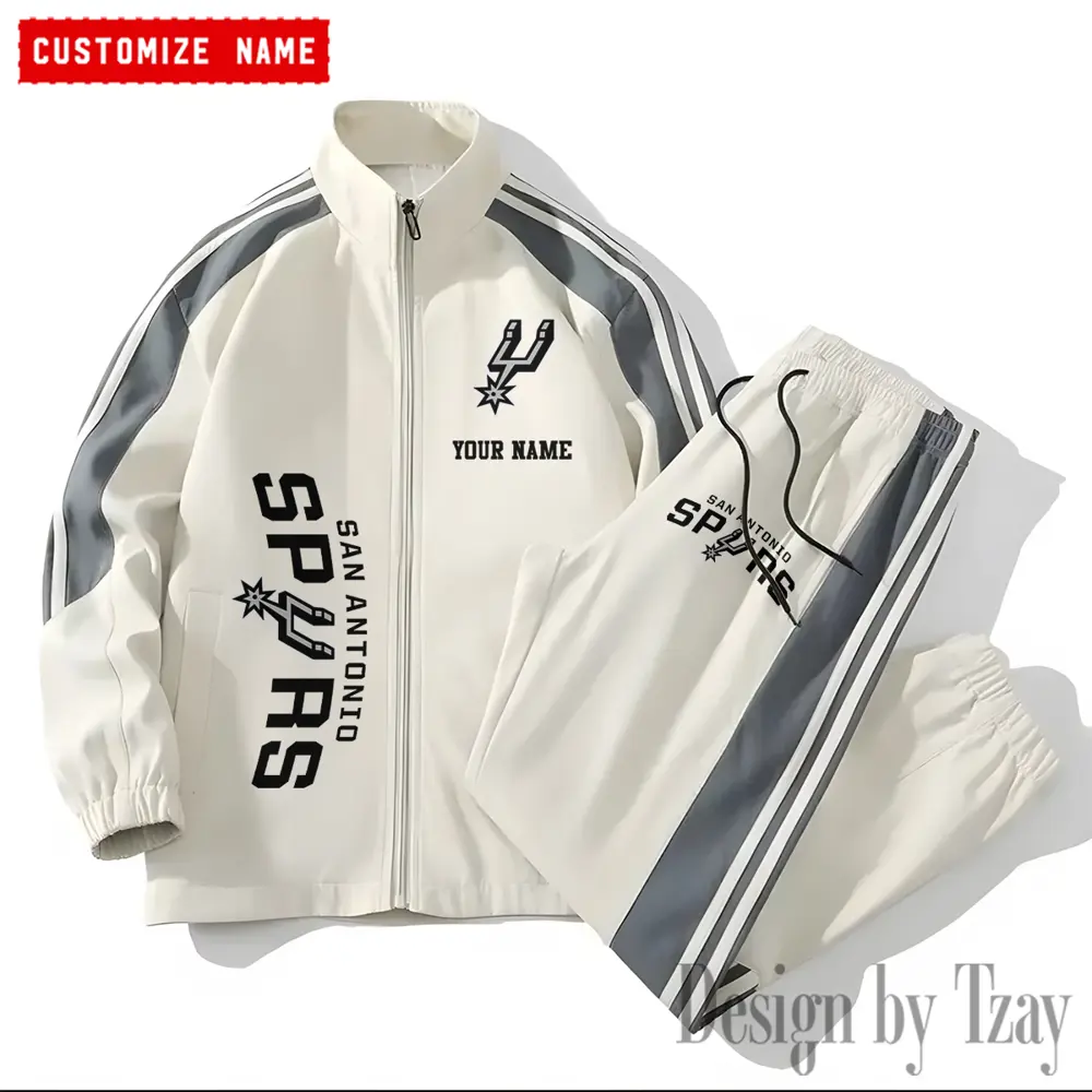 San Antonio Spurs NBA New Style Versatile Sports Set Jacket And Pants