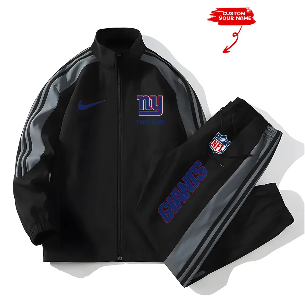 New York Giants New Style Versatile Sports Set Jacket And Pants