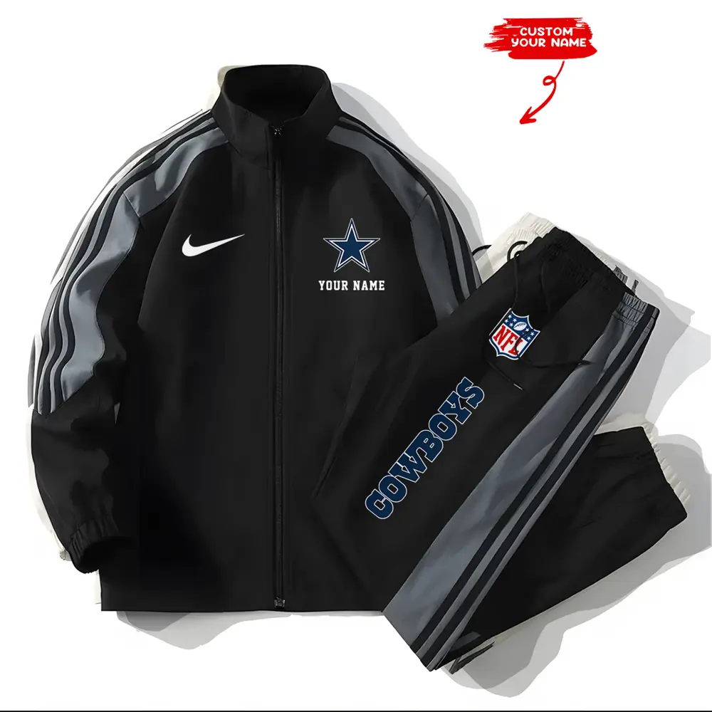 Dallas Cowboys New Style Versatile Sports Set Jacket And Pants