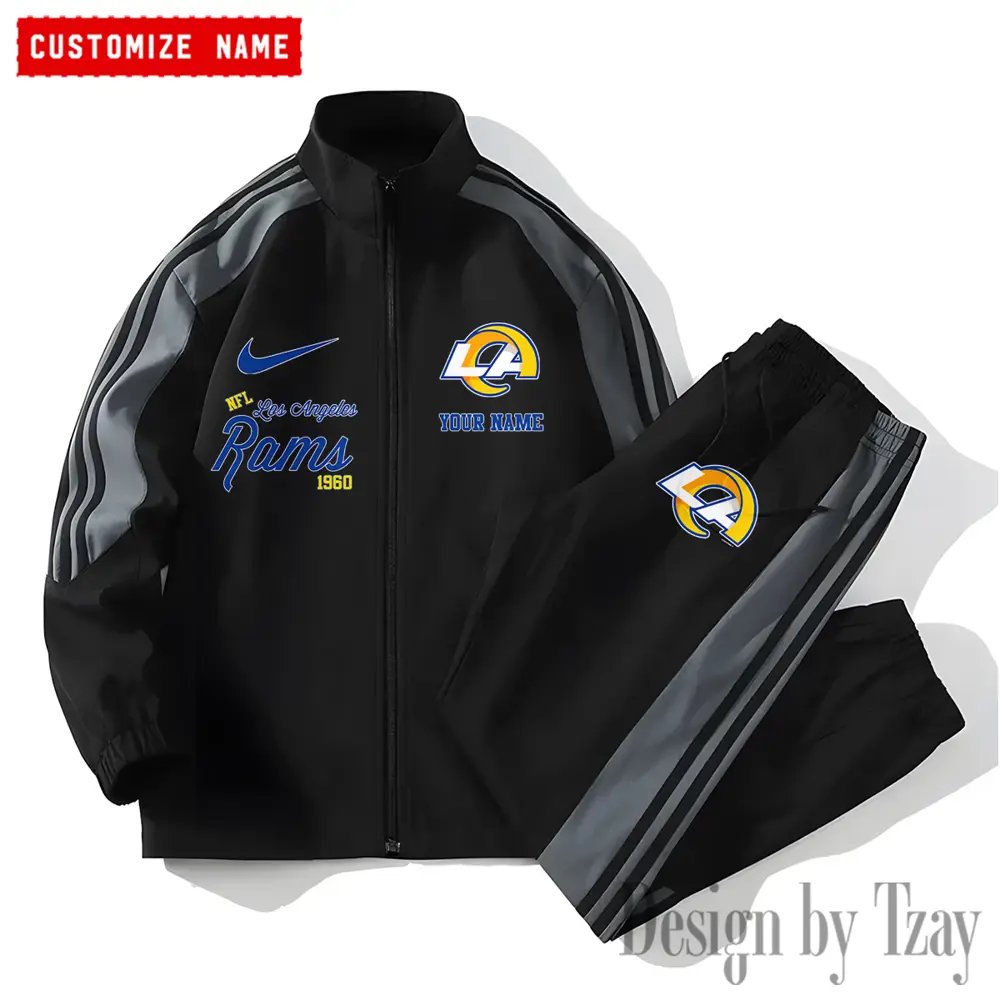 Los Angeles Rams New Style Versatile Sports Set Jacket And Pants