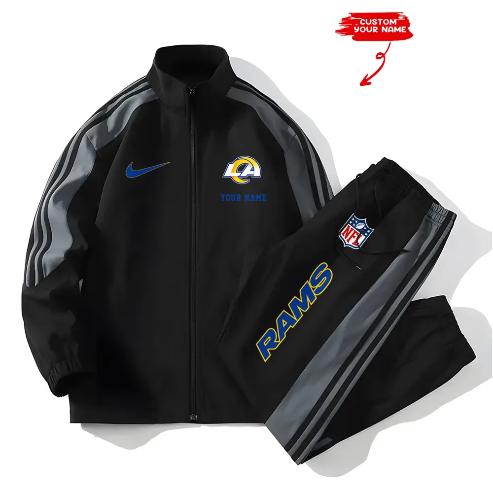 Los Angeles Rams New Style Versatile Sports Set Jacket And Pants