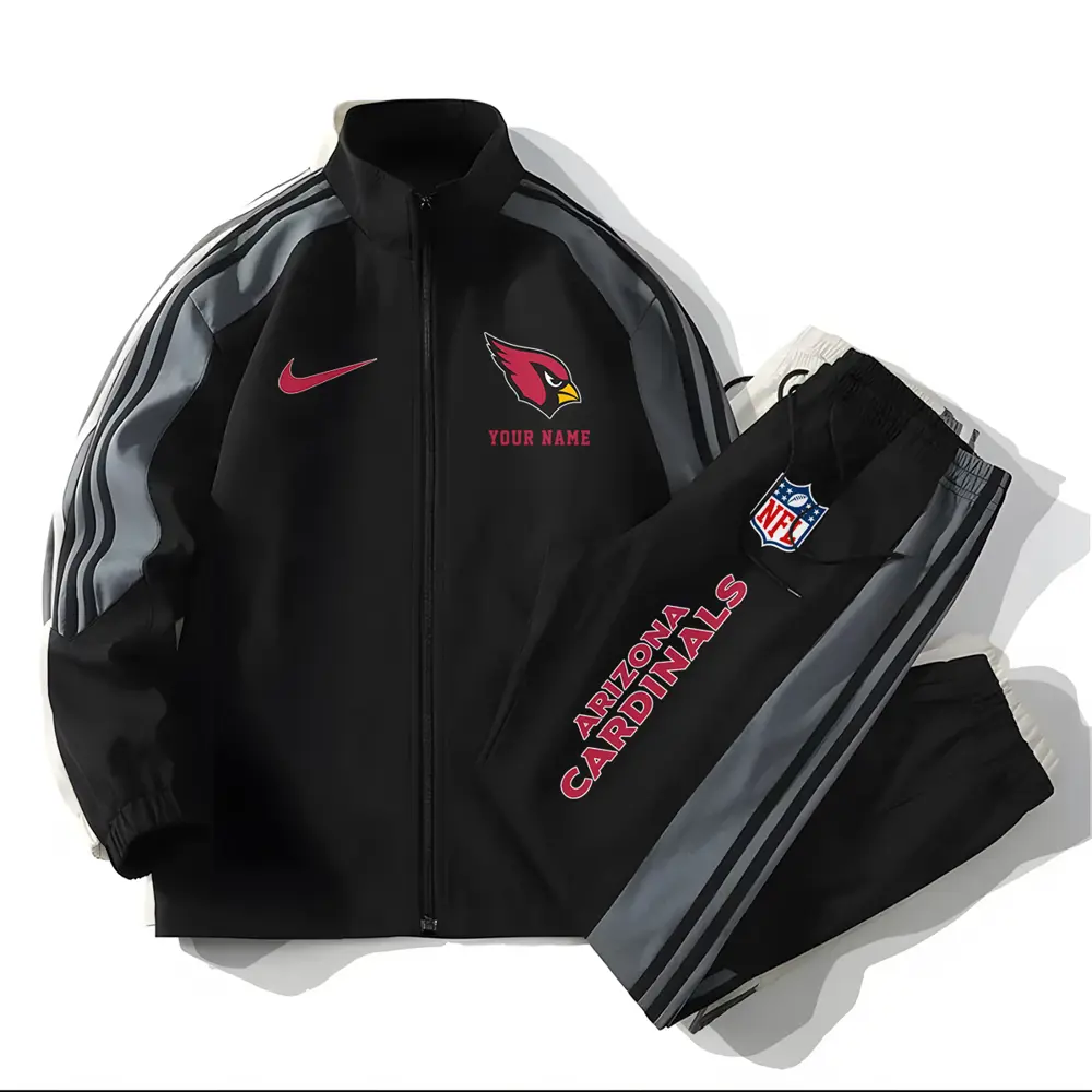 Arizona Cardinals New Style Versatile Sports Set Jacket And Pants