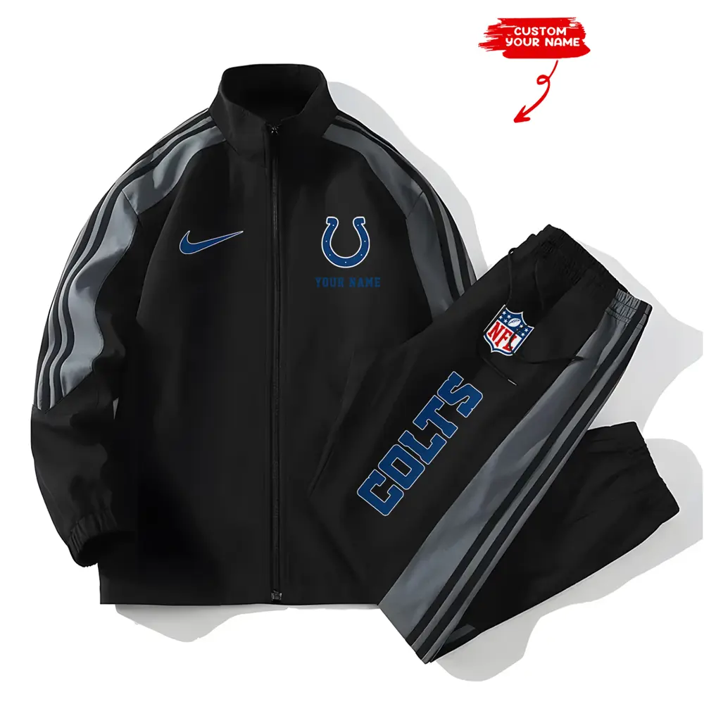 Indianapolis Colts New Style Versatile Sports Set Jacket And Pants