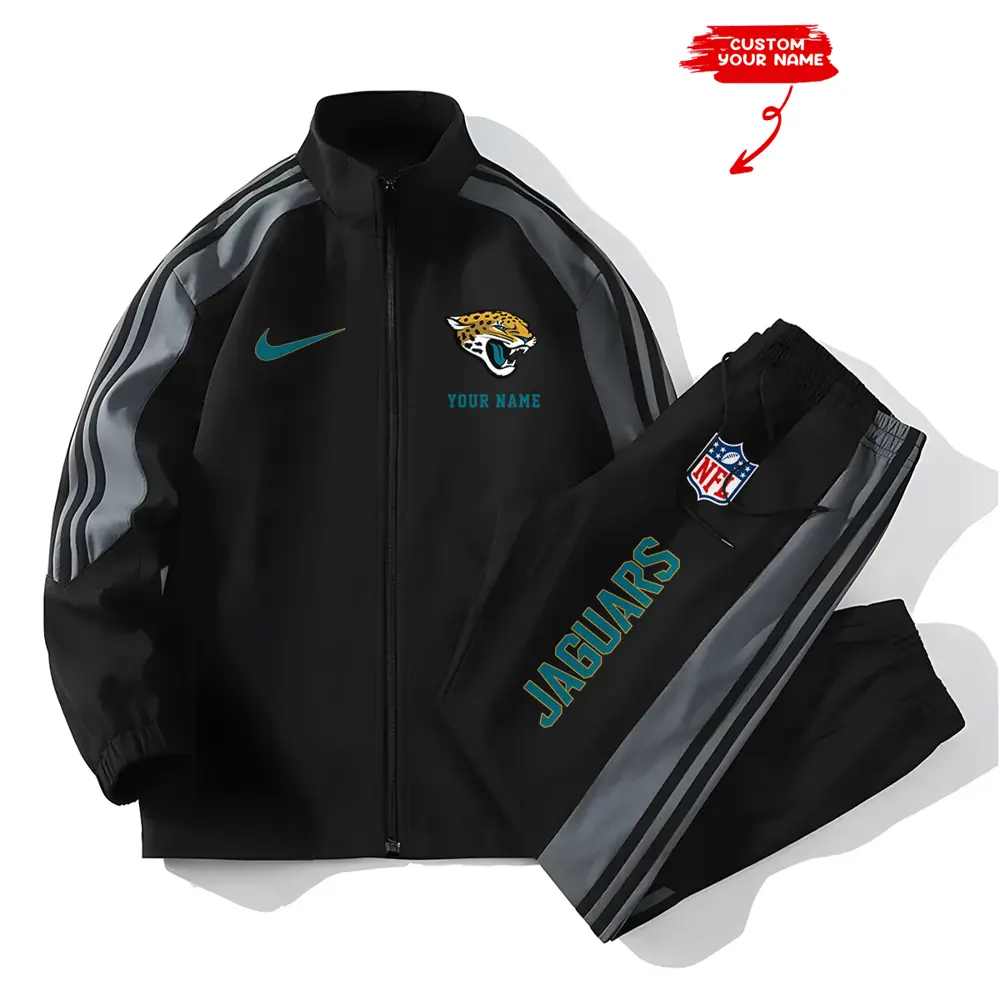Jacksonville Jaguars New Style Versatile Sports Set Jacket And Pants