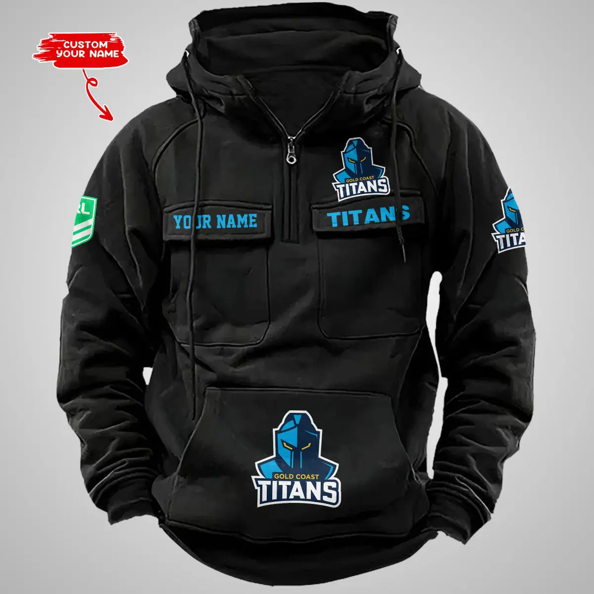 Gold Coast Titans NRL Vintage Hoodie Mens