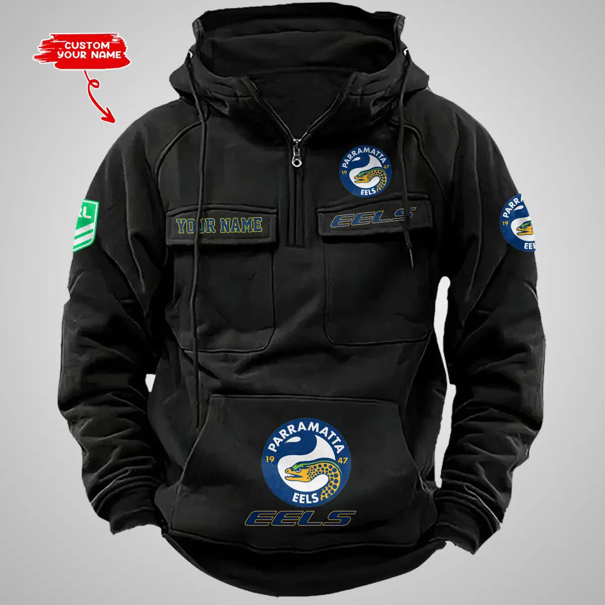 Parramatta Eels NRL Vintage Hoodie Mens