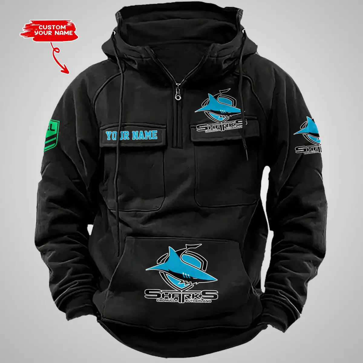 Cronulla-Sutherland Sharks NRL Vintage Hoodie Mens