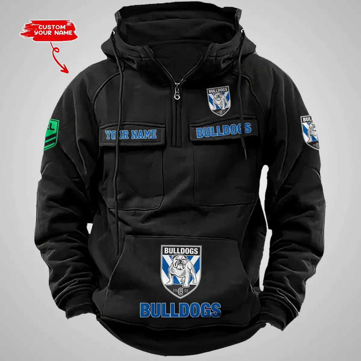 Canterbury-Bankstown Bulldogs NRL Vintage Hoodie Mens