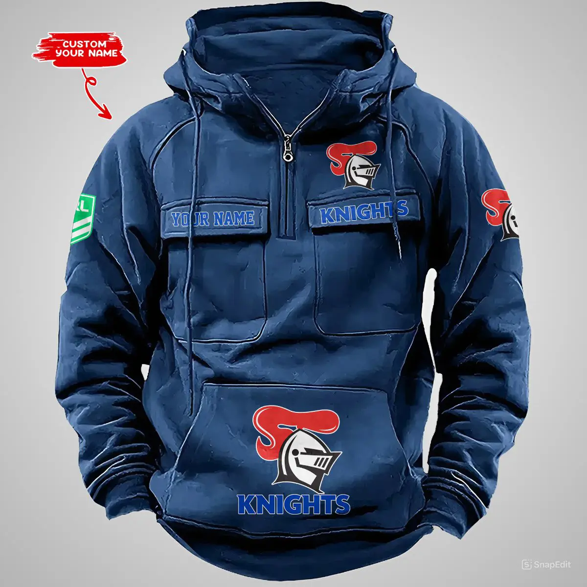 Newcastle Knights NRL Vintage Hoodie Mens