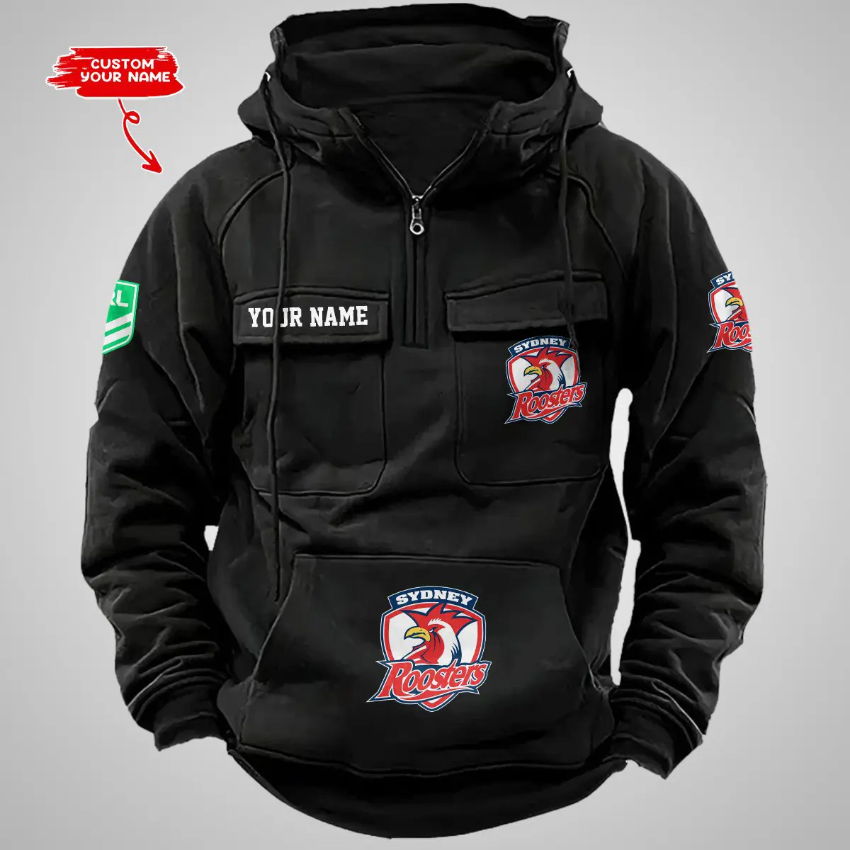 Sydney Roosters NRL Vintage Hoodie Mens