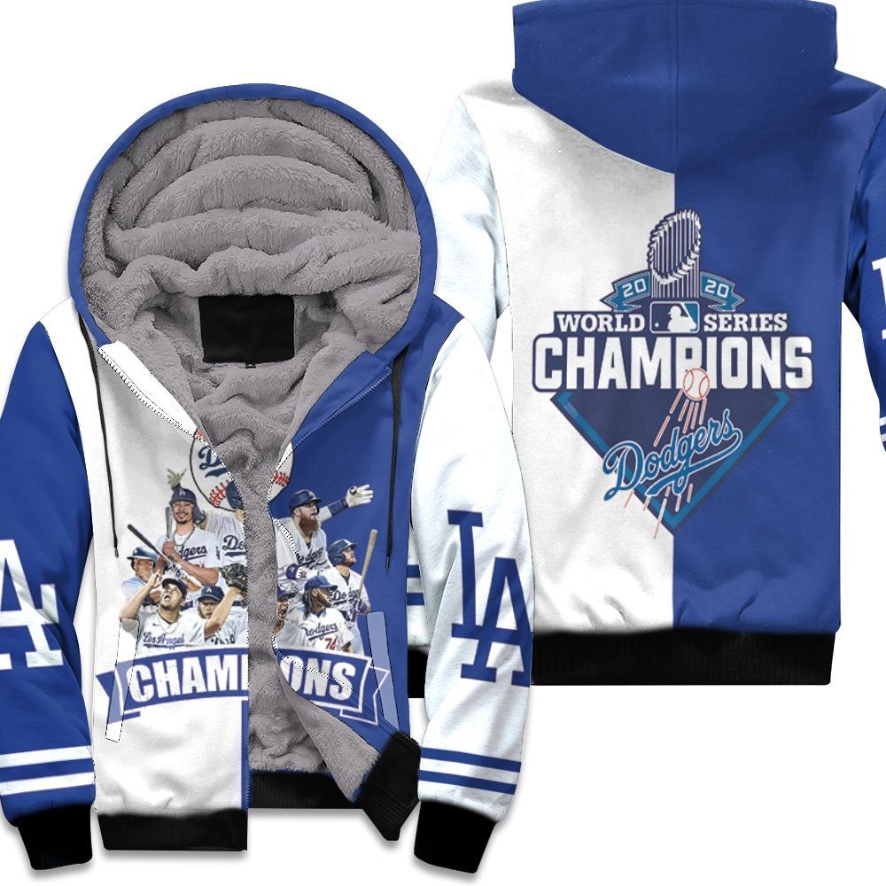 2020 World Series Champions Los Angeles Dodgers Unisex Fleece Hoodie