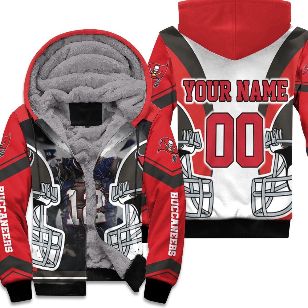 (Duplicate) Tom Brady #12 Tampa Bay Buccaneers NFC South Champions Super Bowl 2021 Unisex Fleece Hoodie