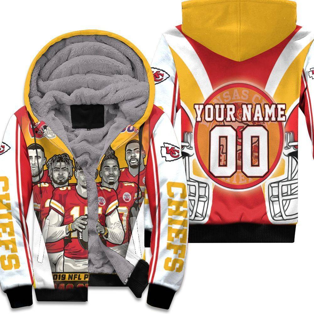 2021 Super Bowl Kansas City Chiefs Afc West Division Champions Personalized Unisex Fleece Hoodie