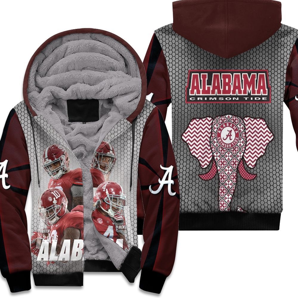 Alabama Crimson Tide Allen Howard Foster Jackson 2016 Unisex Fleece Hoodie