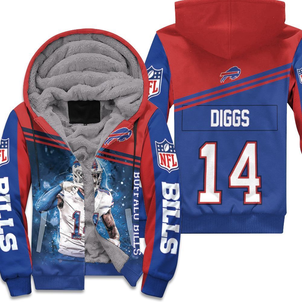 14 Stefon Diggs 14 Buffalo Bills Great Player 2020 Nfl Season Unisex Fleece Hoodie