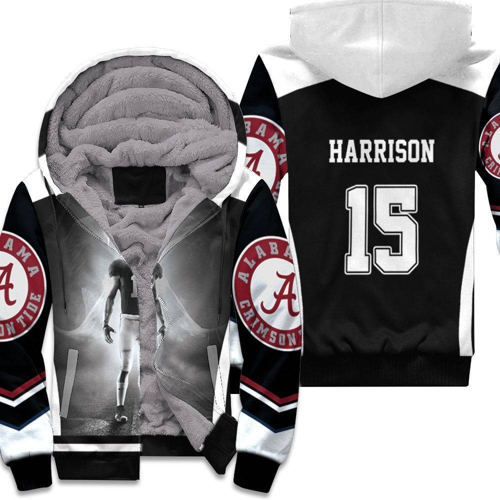 Alabama Crimson Tide 15 Ronnie Harrison Unisex Fleece Hoodie