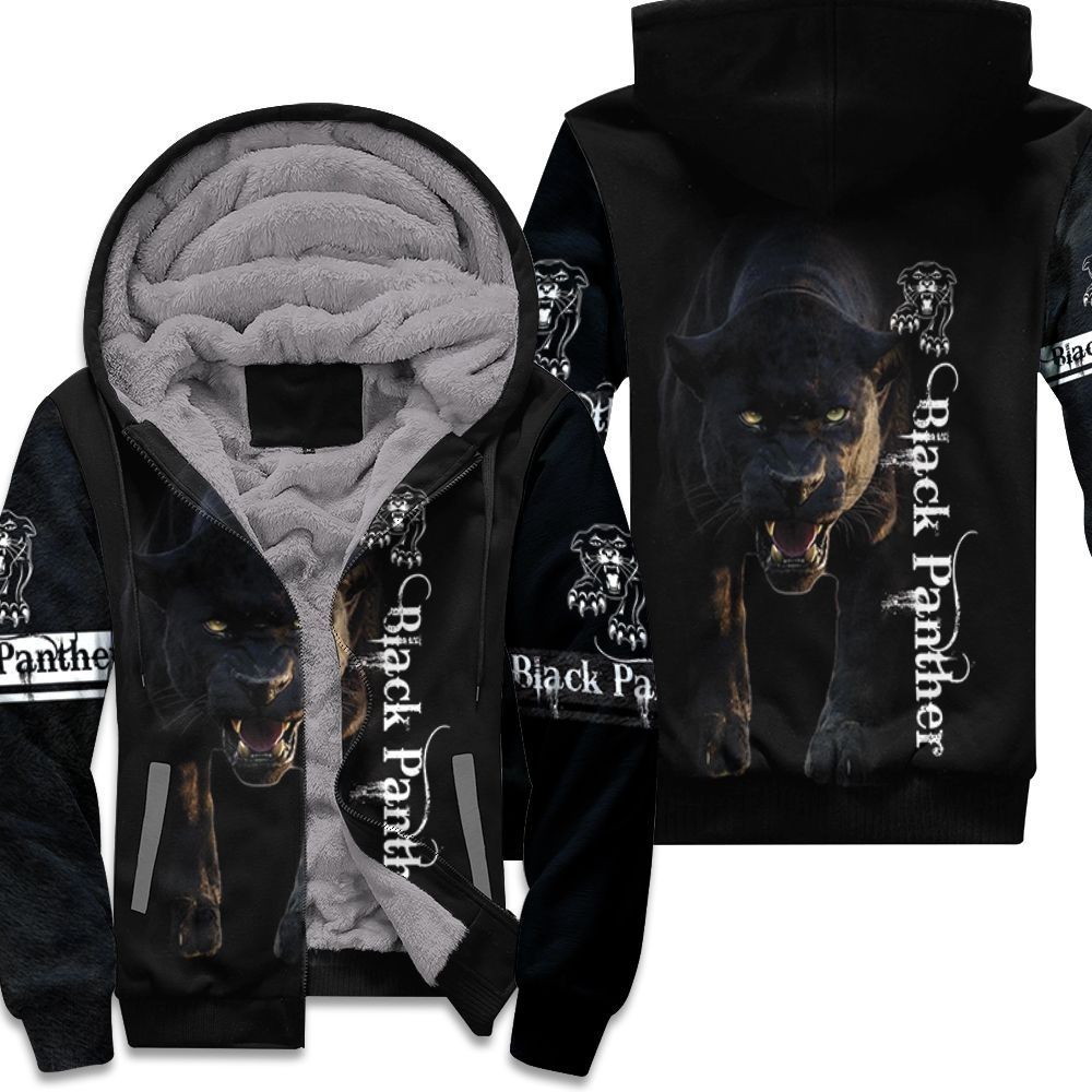 Black Panther Alled 3D Unisex Fleece Hoodie