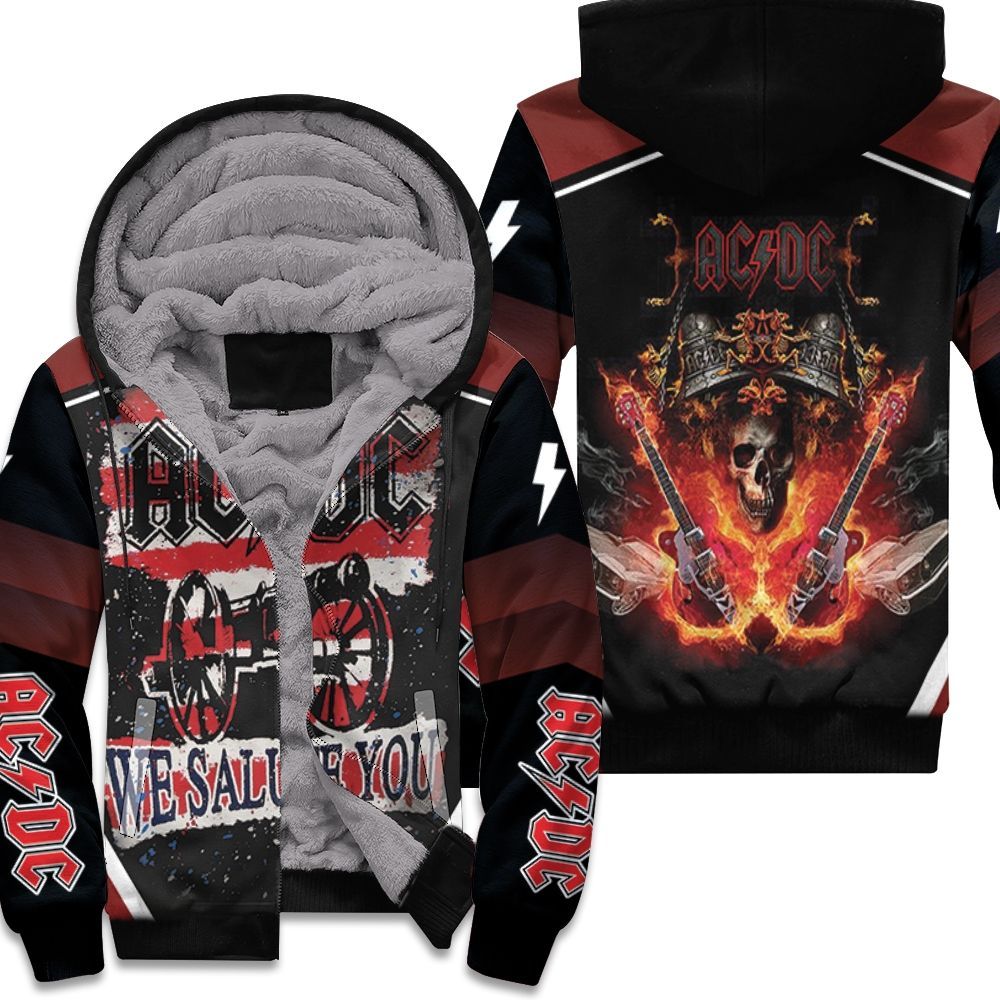 Acdc We Salute You Arsenal Unisex Fleece Hoodie