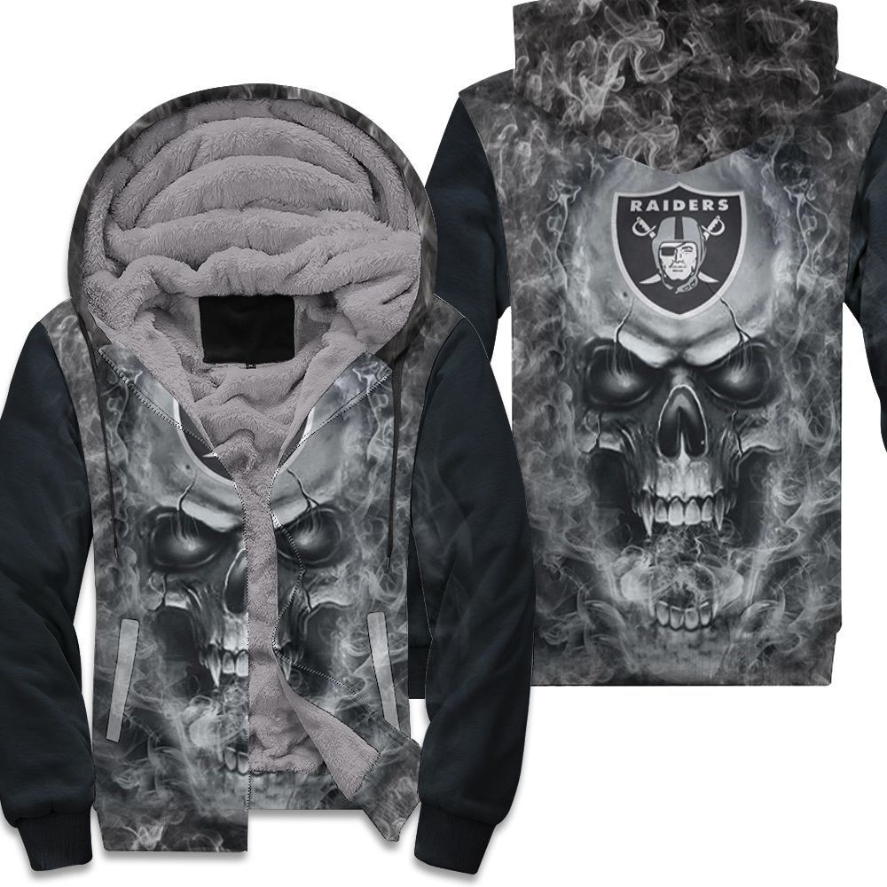 3D Skull Oakland Raiders 3Ds Sweatshirt Pullover 3D Unisex Fleece Hoodie