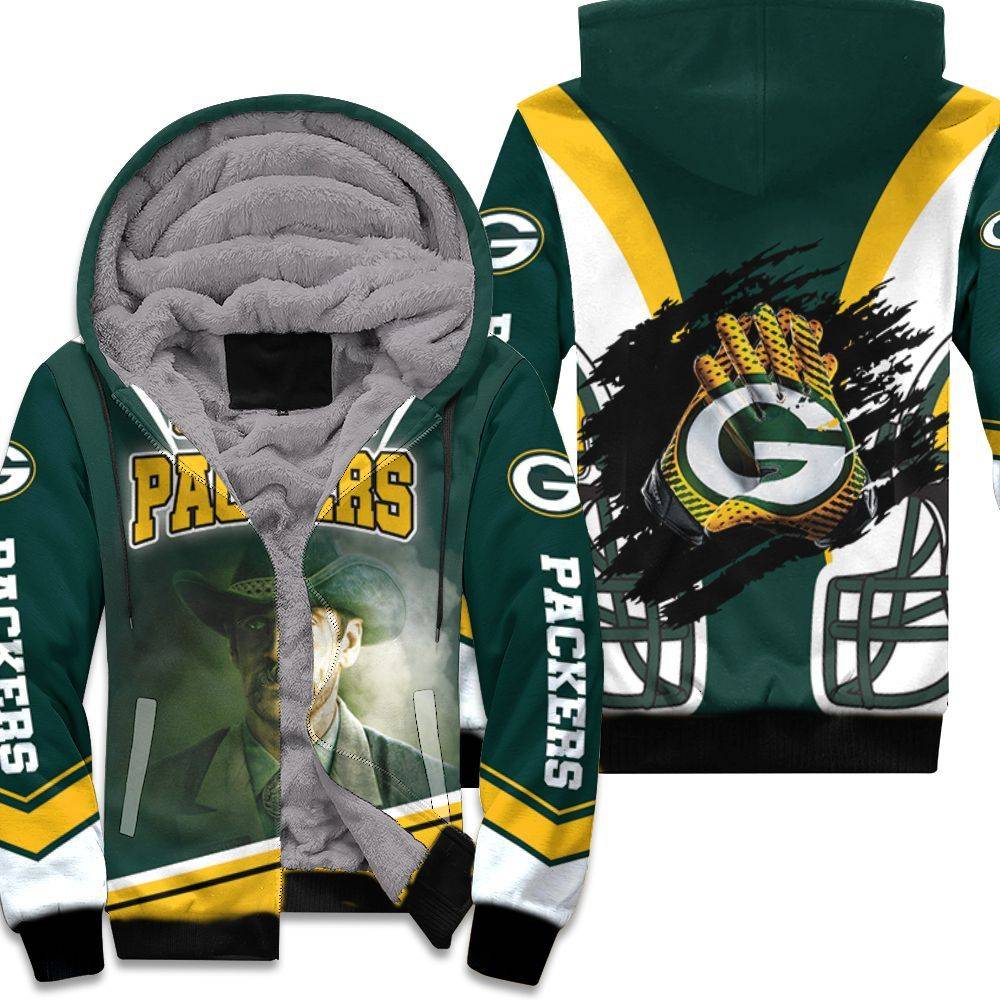 Aaron Rodgers Green Bay Packers For Fans Unisex Fleece Hoodie