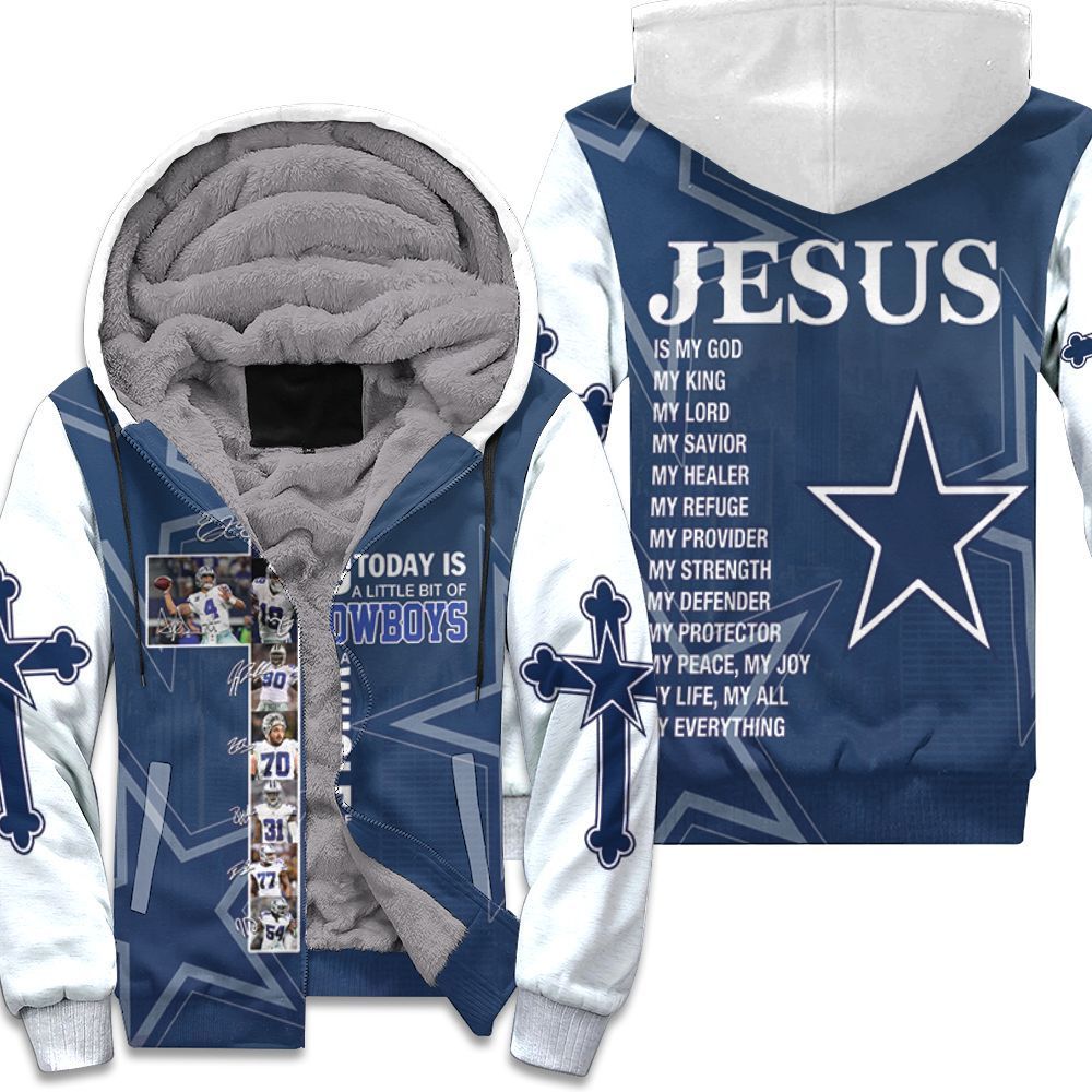 All I Need Today Is Little Bit Dallas Cowboys And Whole Lots Of Jesus 3D Unisex Fleece Hoodie