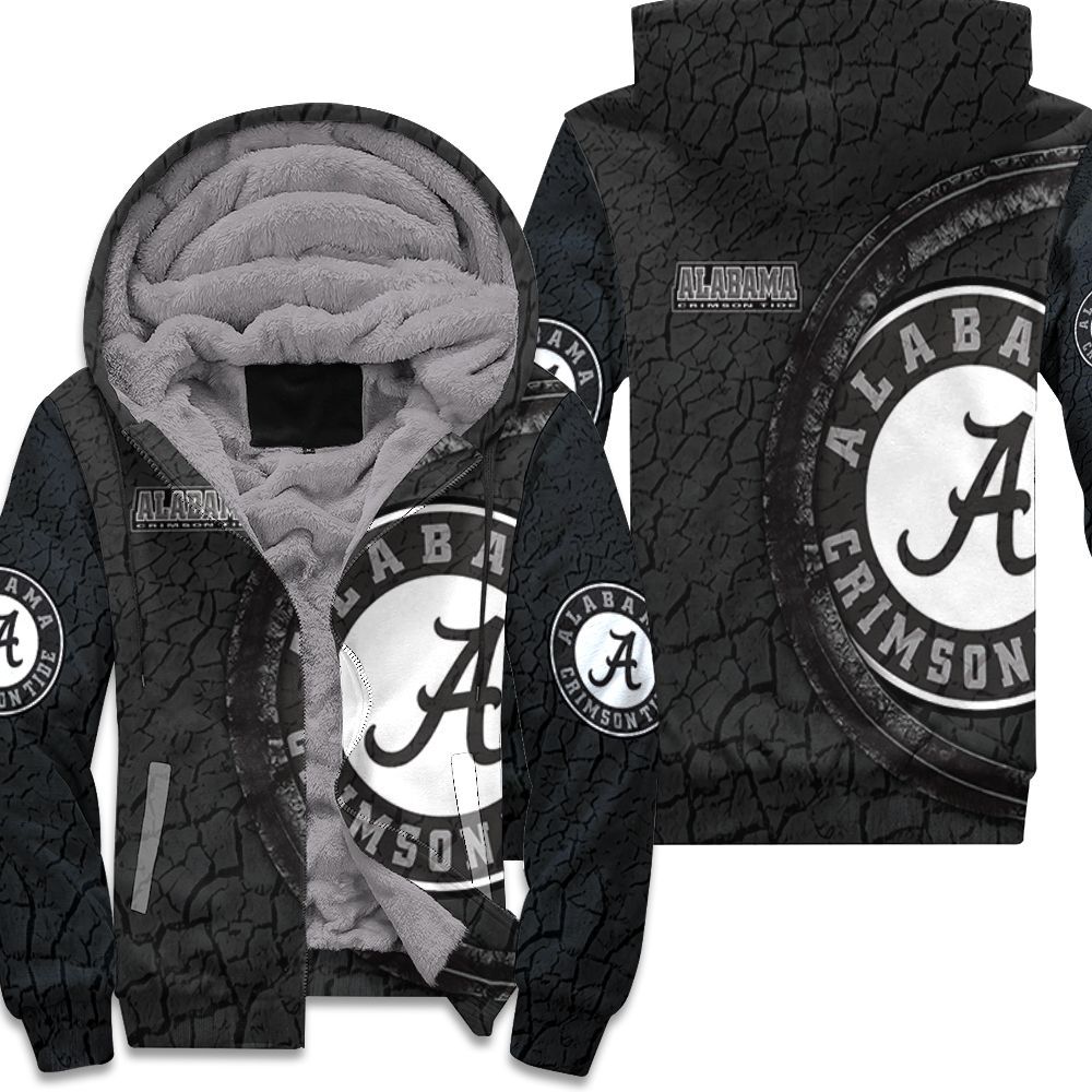 Alabama Crimson Tide Logo Earth Pattern For Fan 3D Unisex Fleece Hoodie