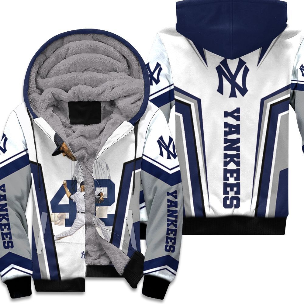 42 New York Yankees Mariano Rivera Unisex Fleece Hoodie