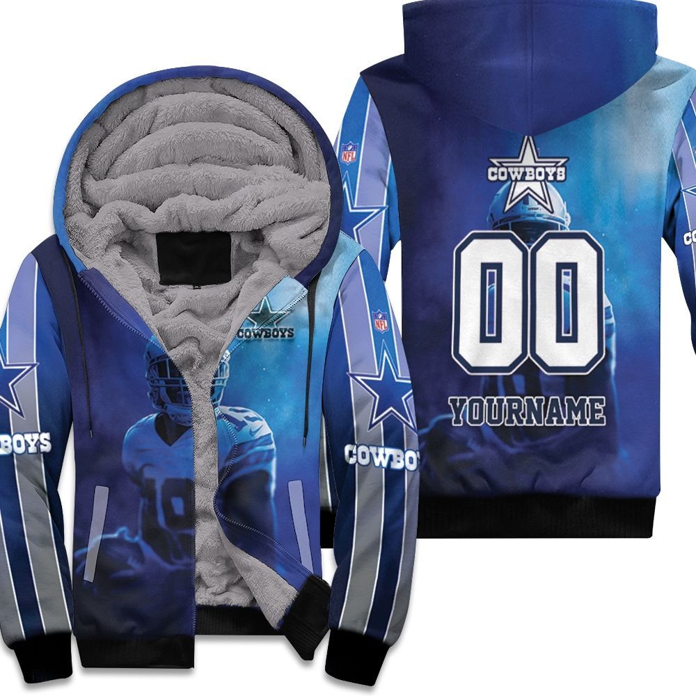 Amari Cooper 19 Dallas Cowboys 3D Personalized Unisex Fleece Hoodie