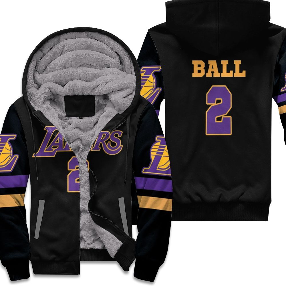 02 Lonzo Ball Lakers Inspired Style Unisex Fleece Hoodie
