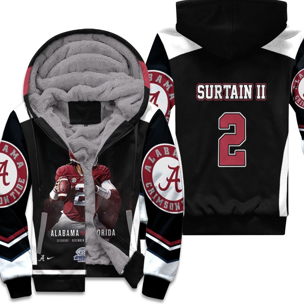 2 Alabama Patrick Surtain Ii Unisex Fleece Hoodie