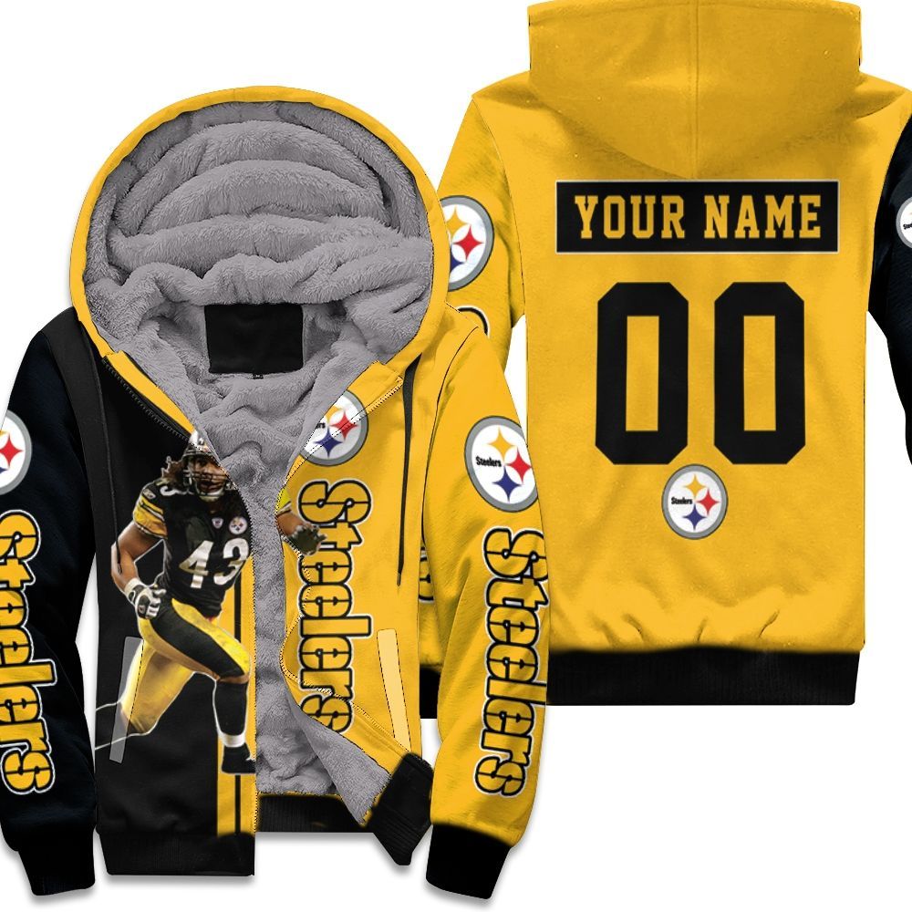43 Troy Polamalu Pittsburgh Steelers Player Personalized 2020 Nfl Season Unisex Fleece Hoodie