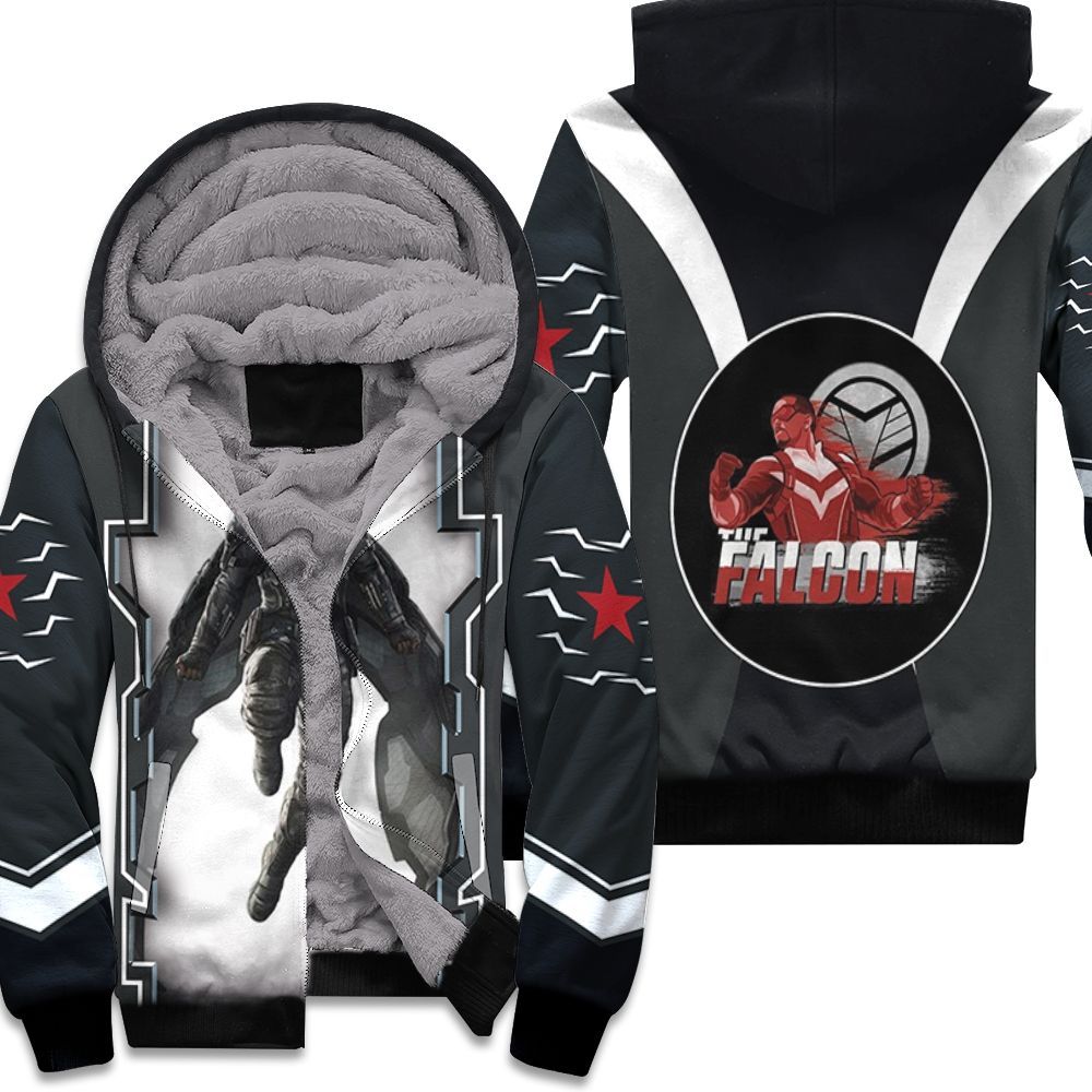 Captain America And The Winter Soldier Next Superheroes Teamup Unisex Fleece Hoodie